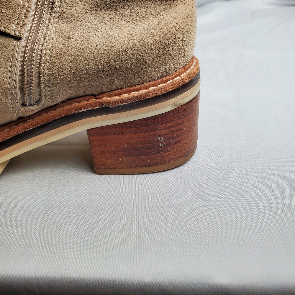 Anthropologie Bernardo Scout Suede Buckle Booties 8M - Picture 8 of 16